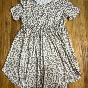 Leopard Print Short Sleeve Dress woman’s size 1x